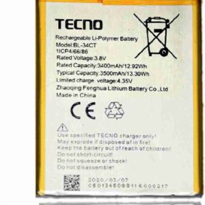 Tecno Camon 11 (CF7) Battery Replacement